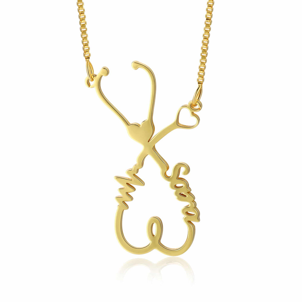 Gold Plated Doctor Necklace