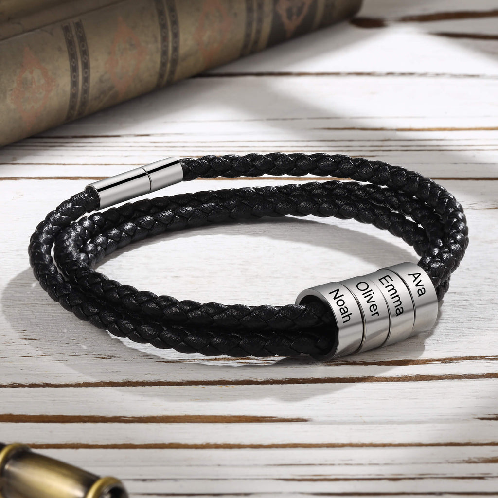 Fathers Day Bracelet with Names