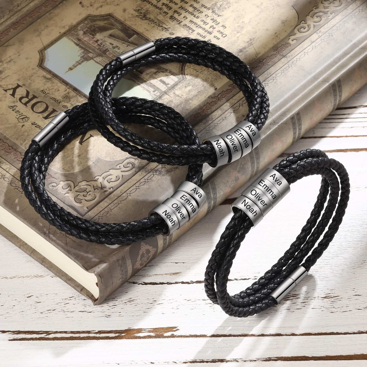 Fathers Day Bracelet with Names