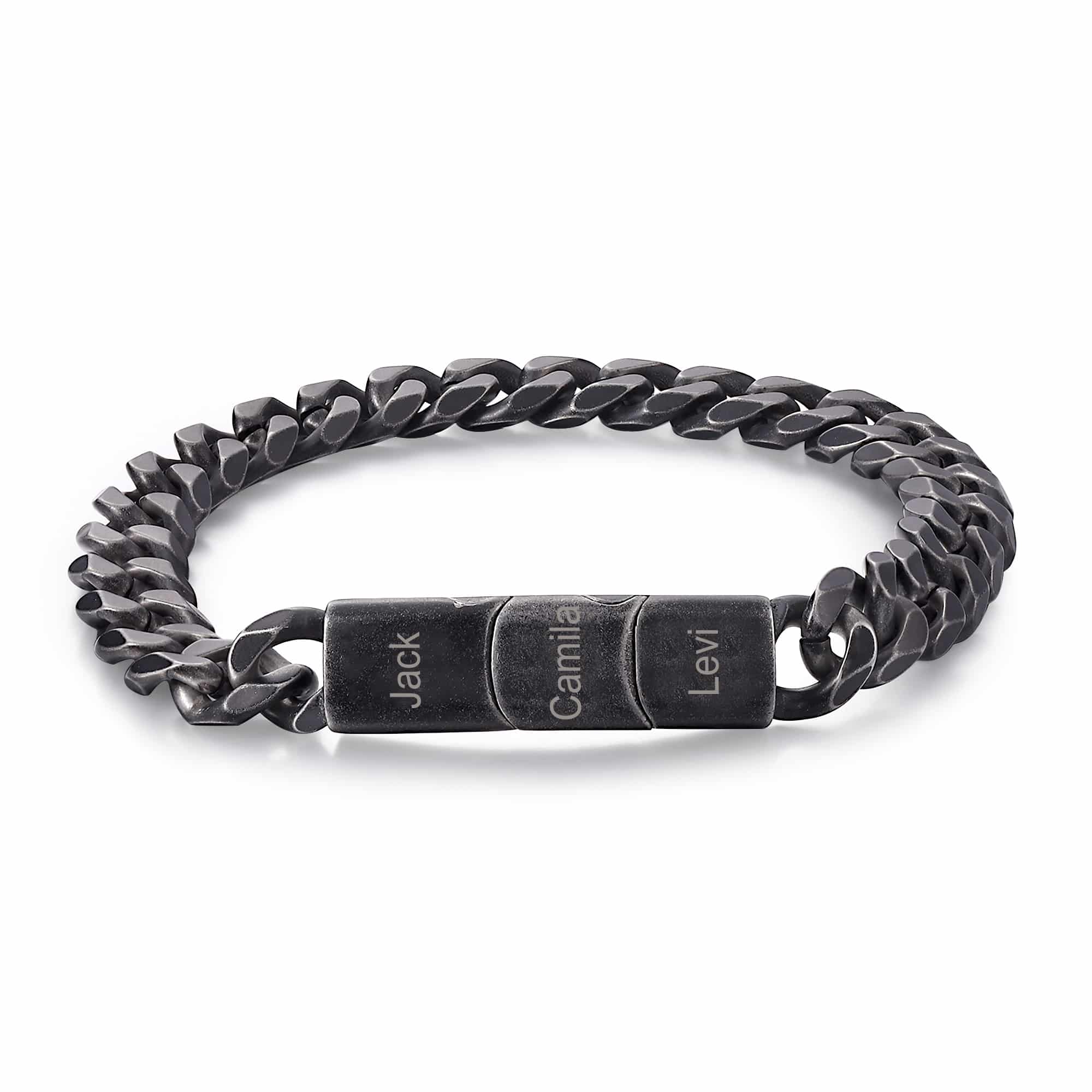 Oxidized Cuban Bracelet