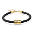Men Bracelet - Gold & Black