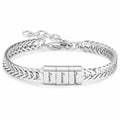 Custom Men Bracelet - Silver Curb Bracelet