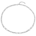Engraved Men's Necklace - 1-5 Name - Figaro Chain