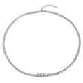 Silver Men Necklace with Charms