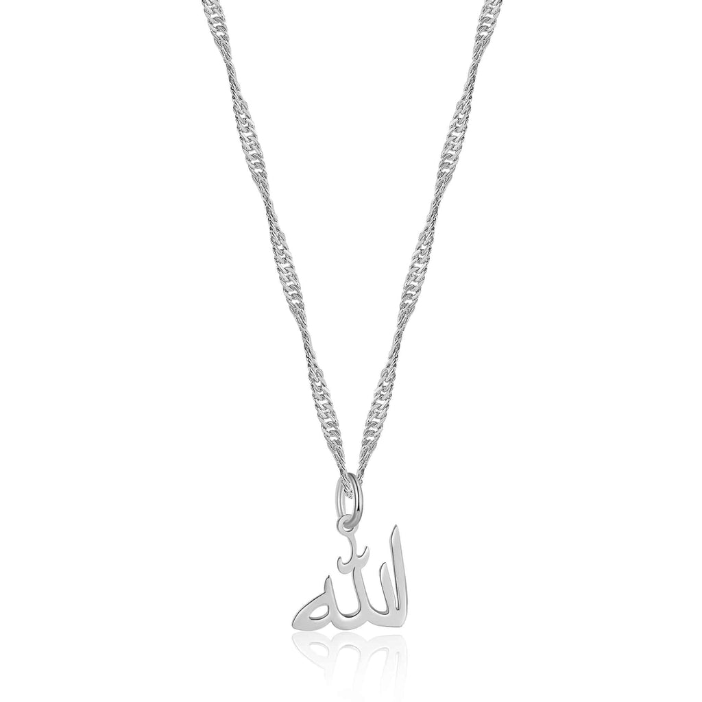 Allah Necklace Silver Tone