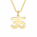 Baseball Chains With Numbers Gold
