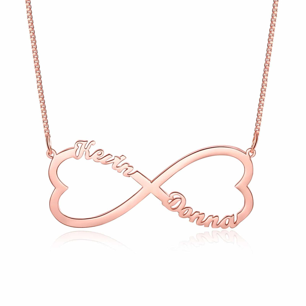Couple Initial Necklace Gold Plated