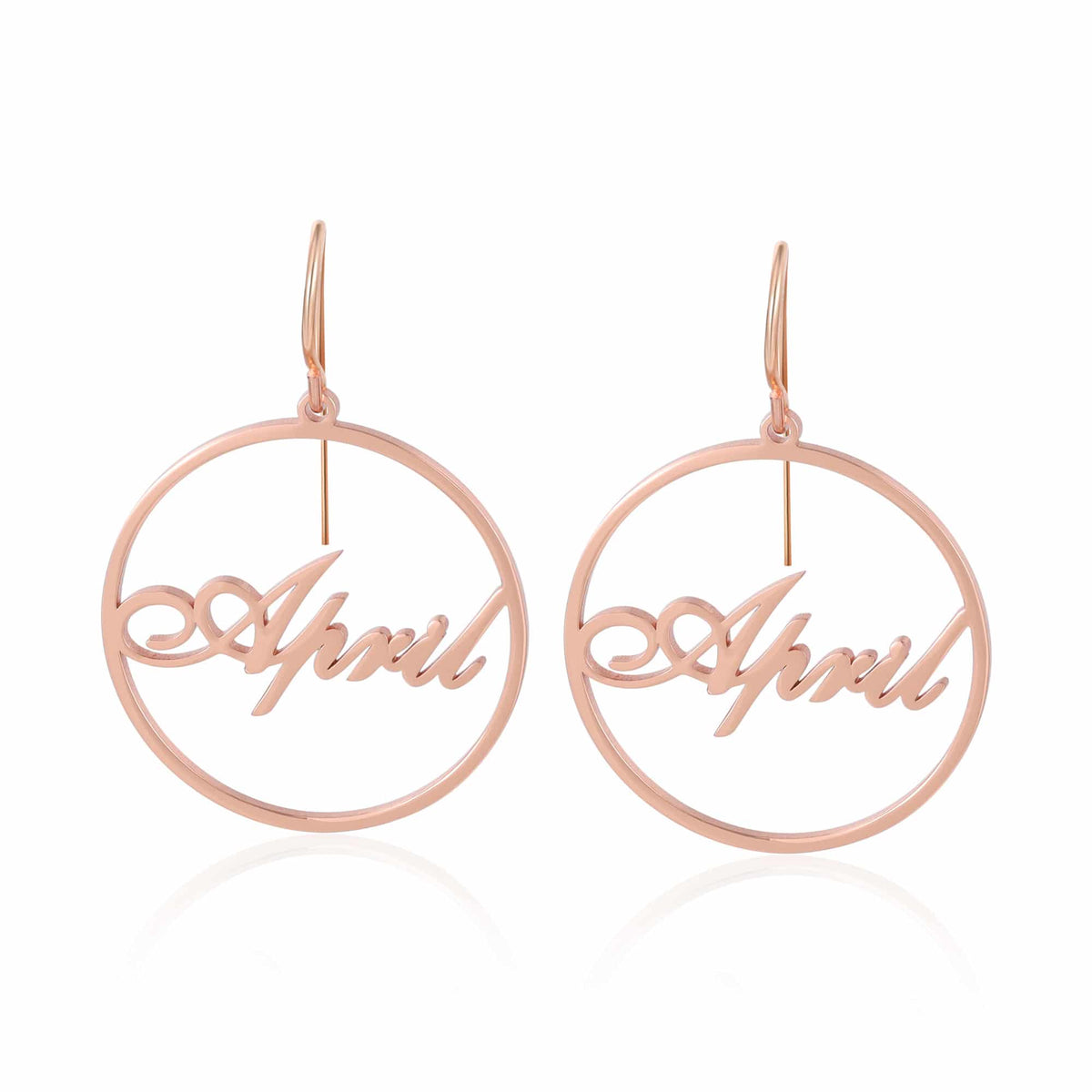 Custom Name Hoop Earrings