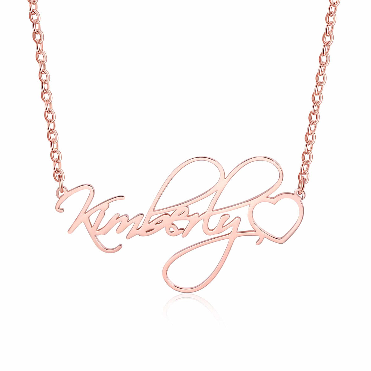 Custom Name Necklace Cursive