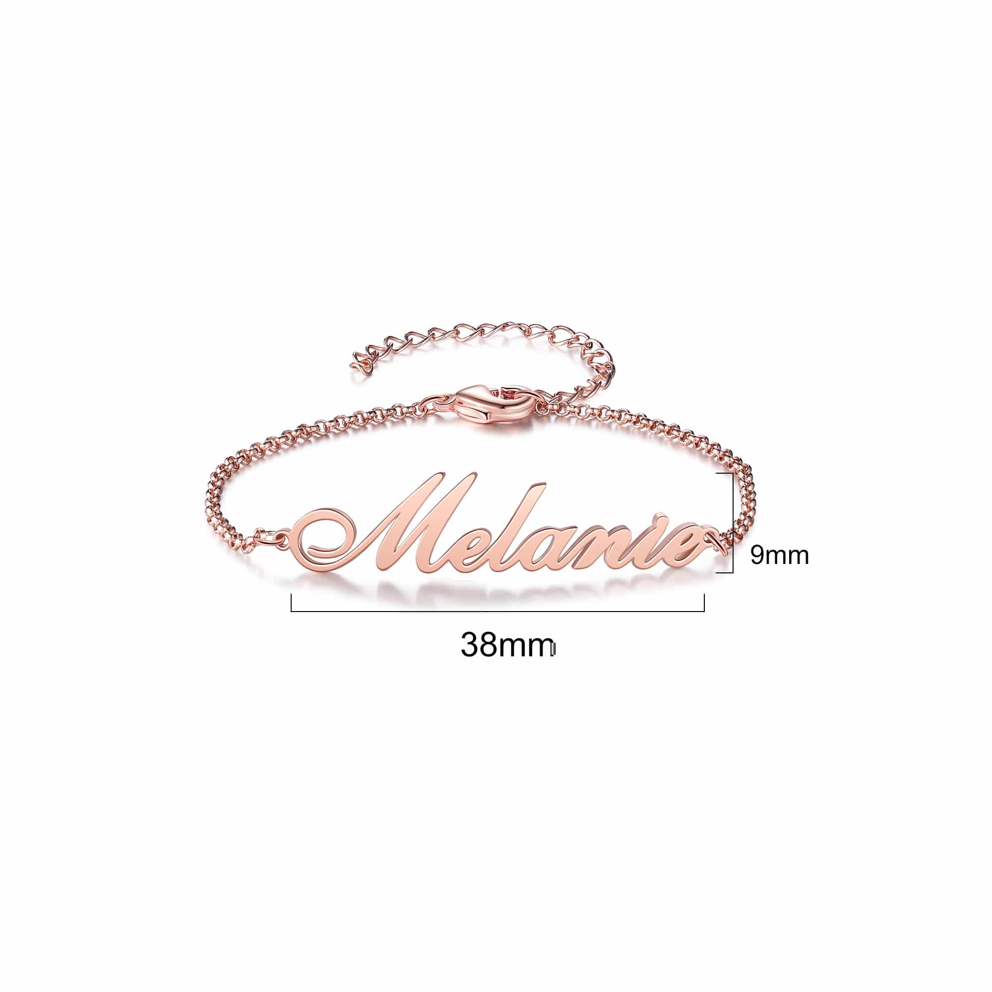 Custom Name Bracelet Silver Tone