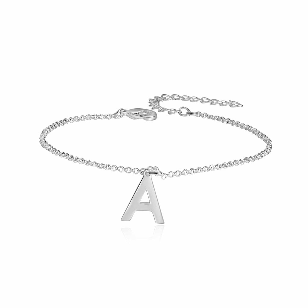 Initial Anklet Silver