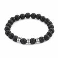 lava stone bracelet engraved for dad