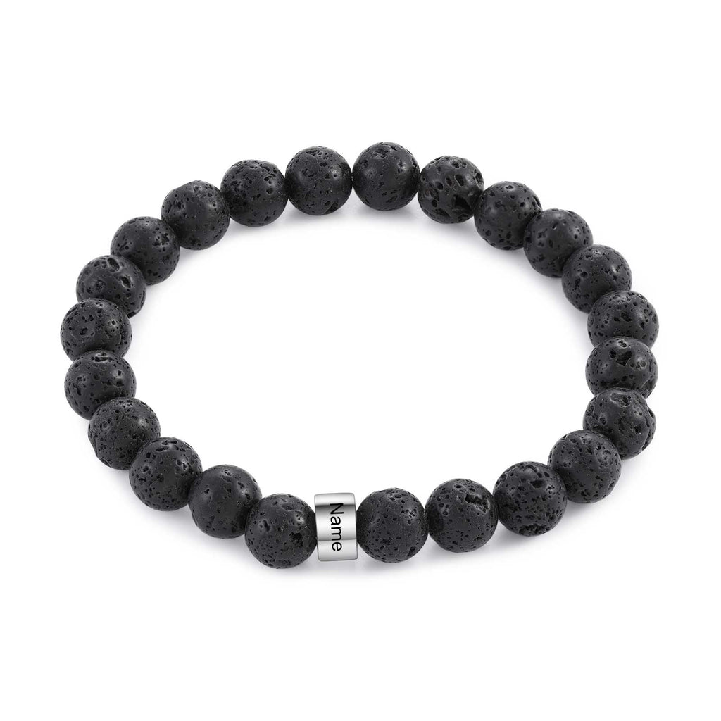 lava stone bracelet for men