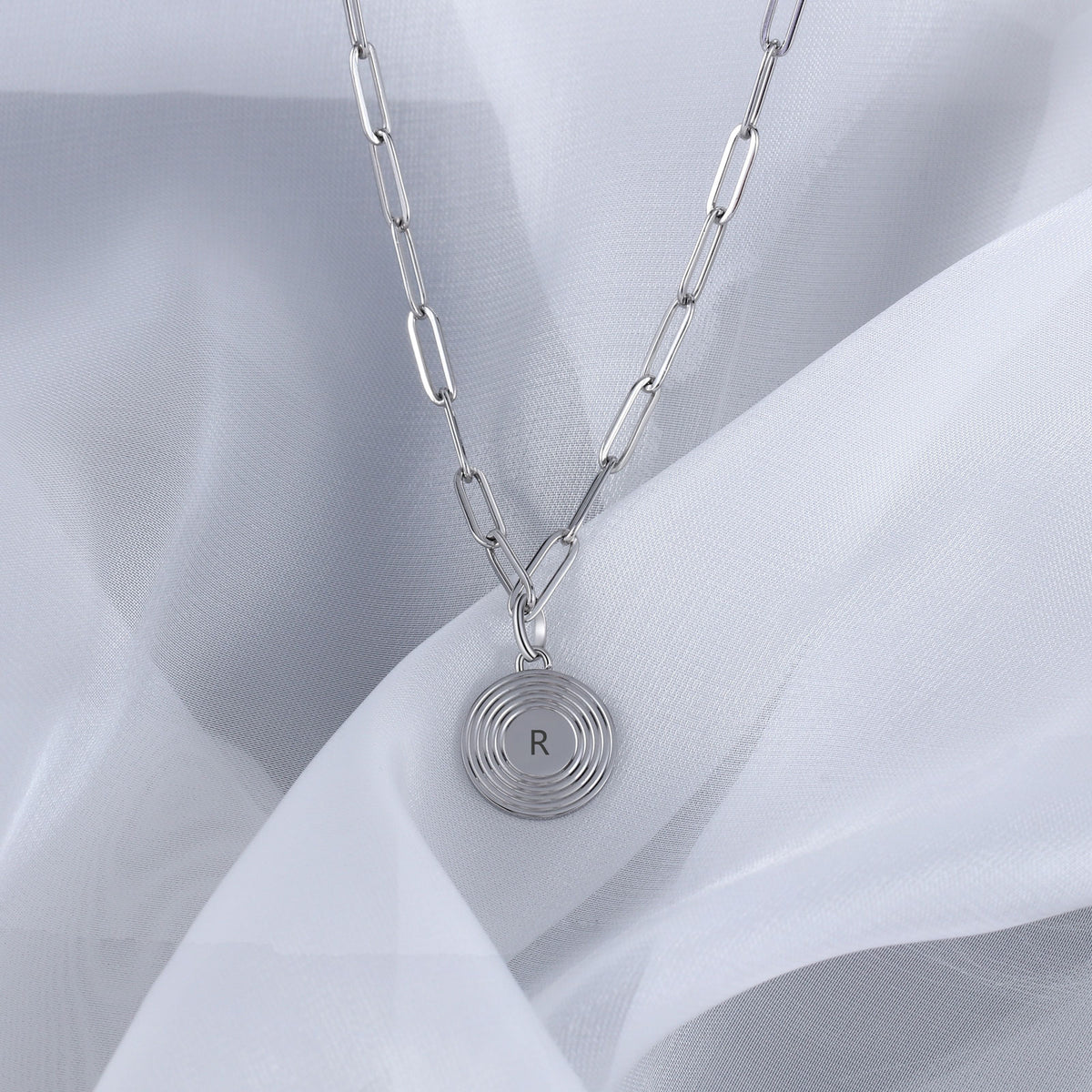 Letter Necklace Silver