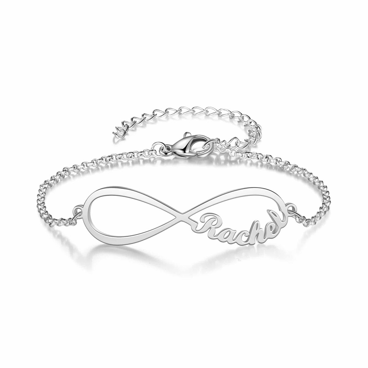 Mom Infinity Bracelet Silver Tone