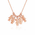 Necklace With Kids Charms And Engraved Names