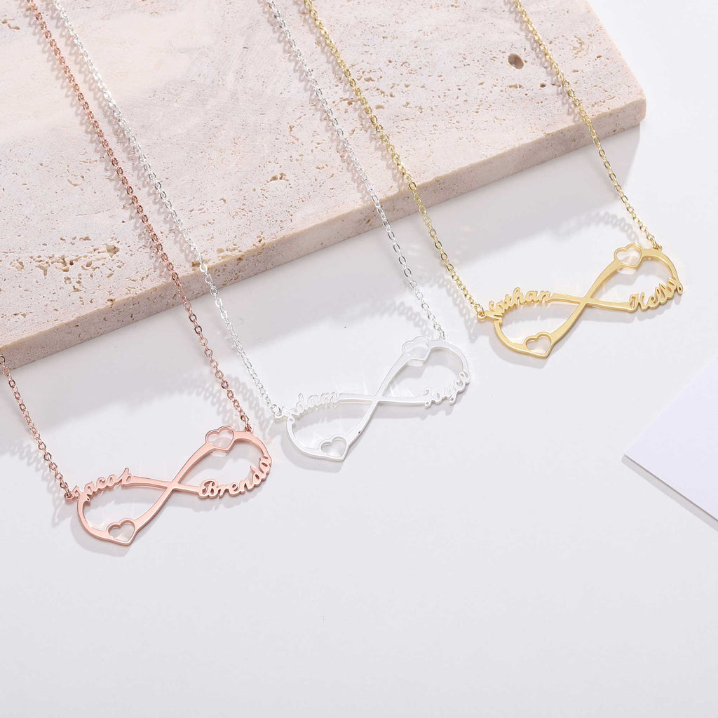 Infinity Necklace Gold Silver