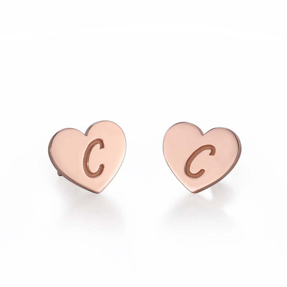 Rose Gold Gold Heart Earring