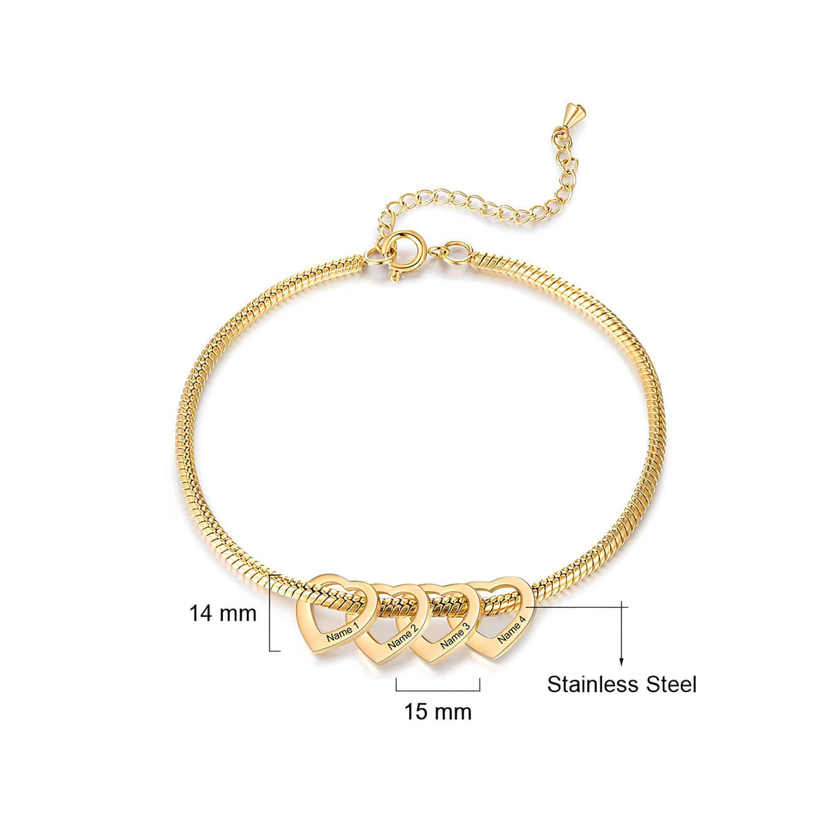 Silver Custom Mother Bracelet Size Materials