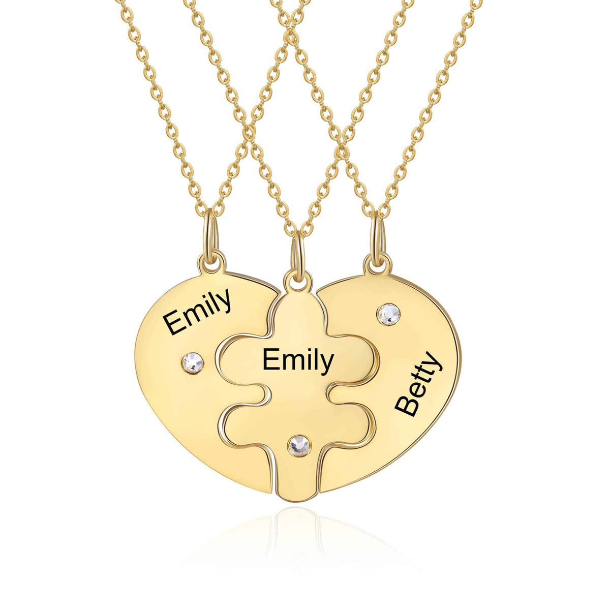 Sisters Forever Necklace Gold