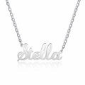 Silver Tone Name Pendant