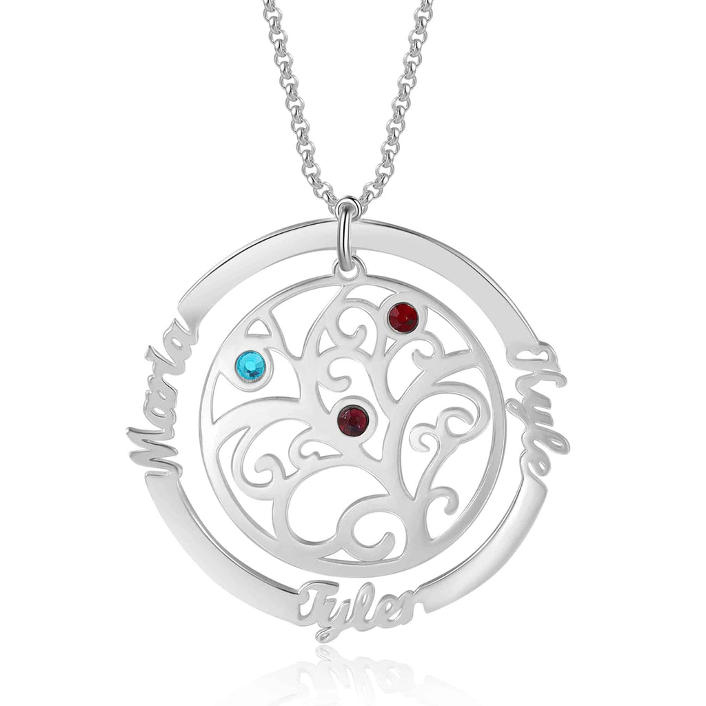Silver Tone Tree Of Life Necklace For Mom