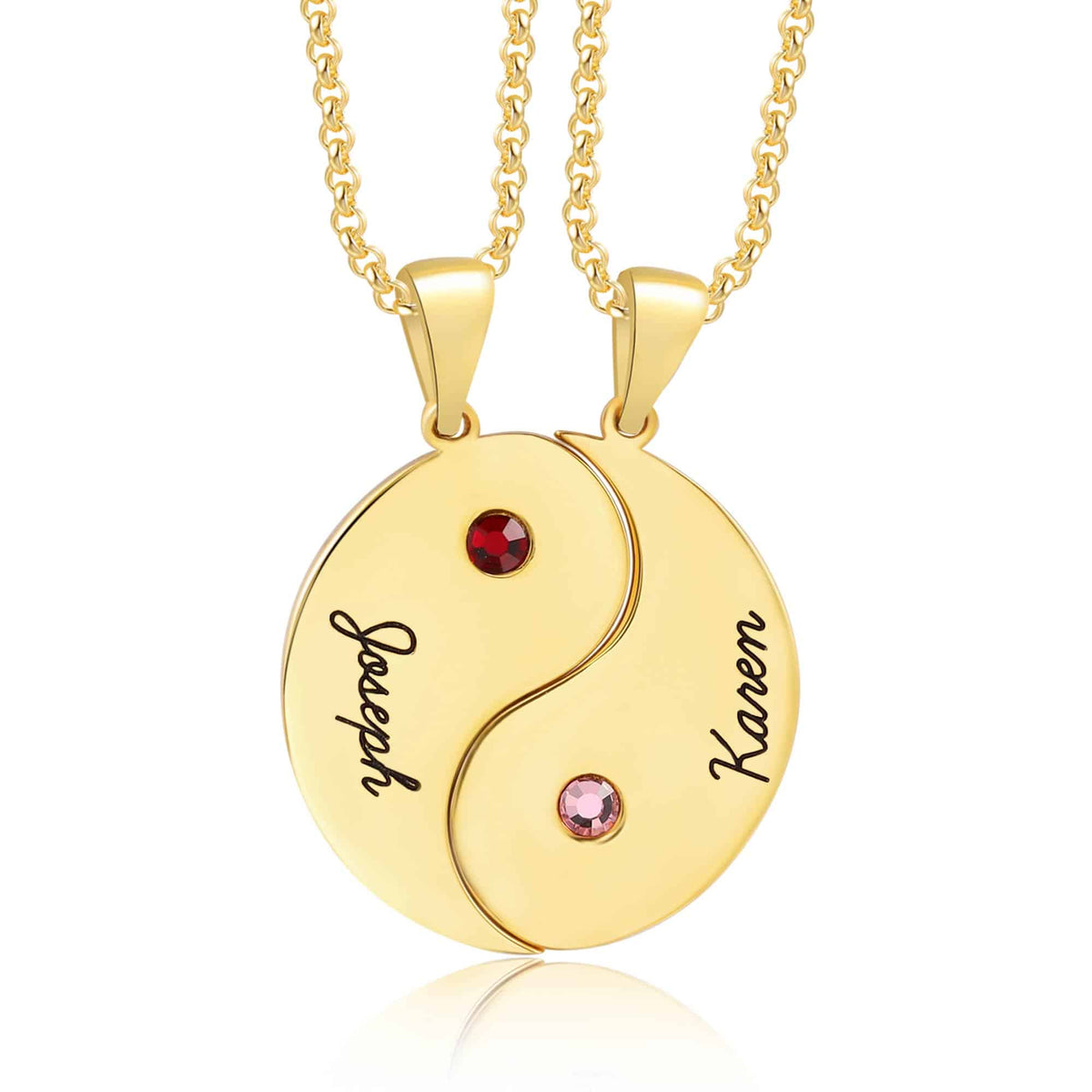 Yin Yang Matching Necklaces