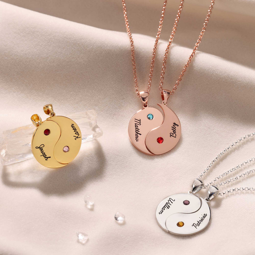 Yin Yang Matching Necklaces Set