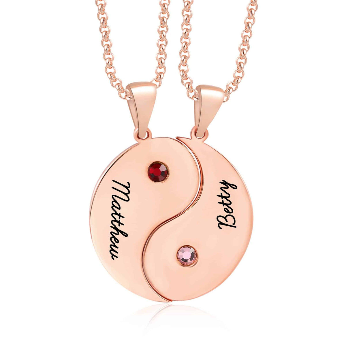 Yin Yang Matching Necklaces